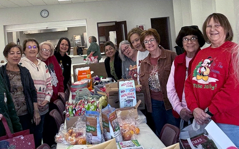 Christmas baskets for patients